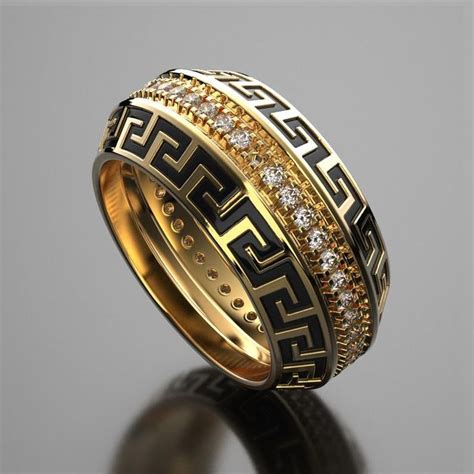 versace mens sivler chains|Versace gold ring for men.